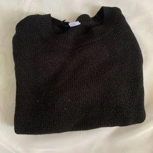 black sweater